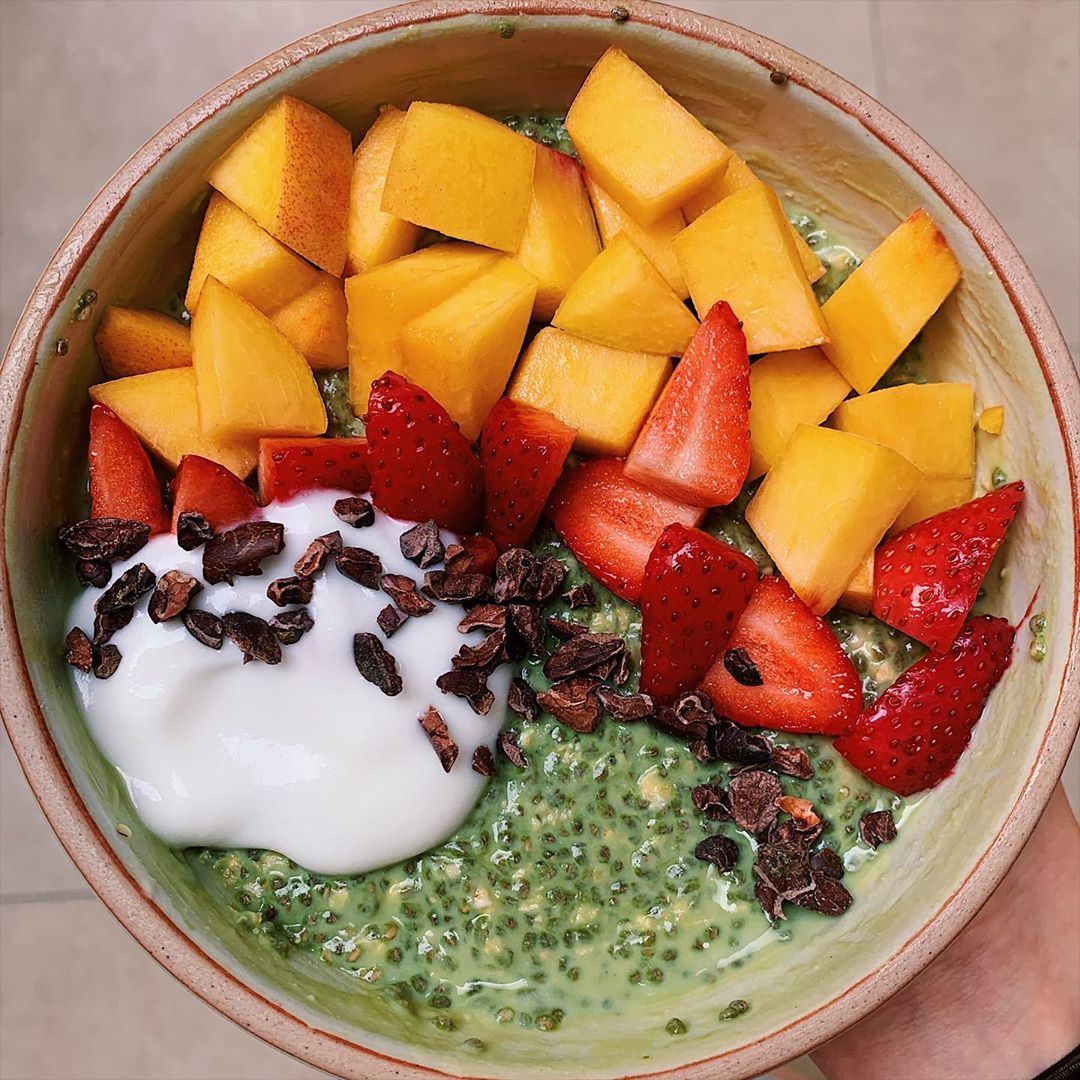 Matcha Overnight Chia-Oat