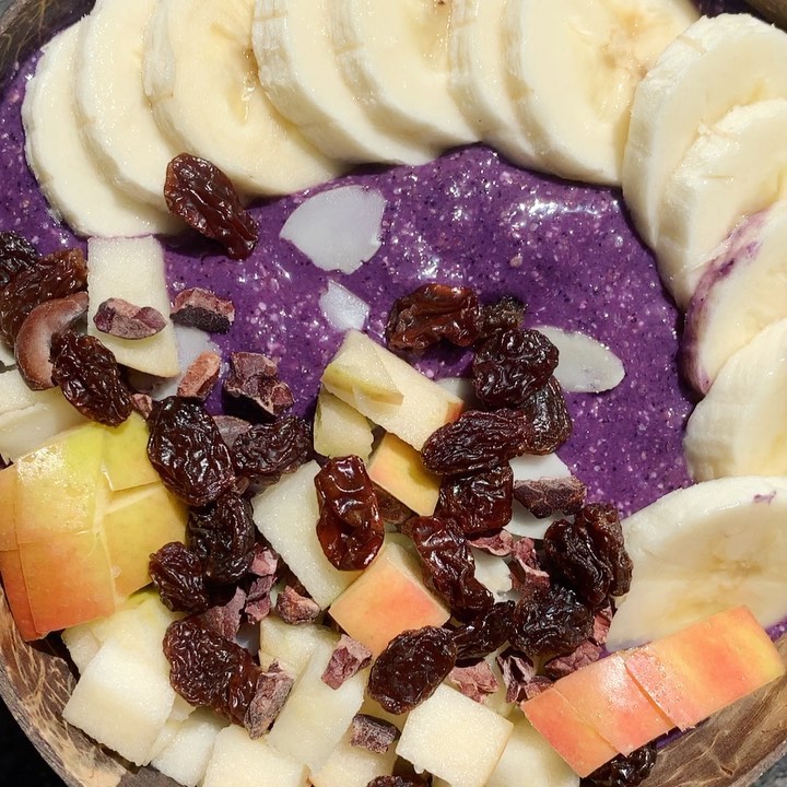 Blueberry Protein Oats Breakfast Smoothie