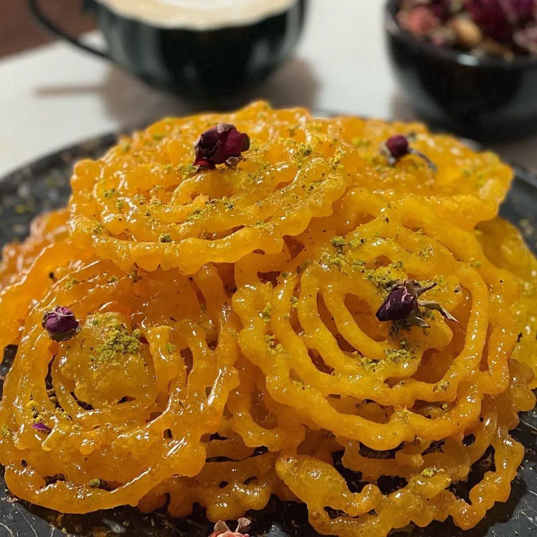 Persian Zoolbia Fried Pastry