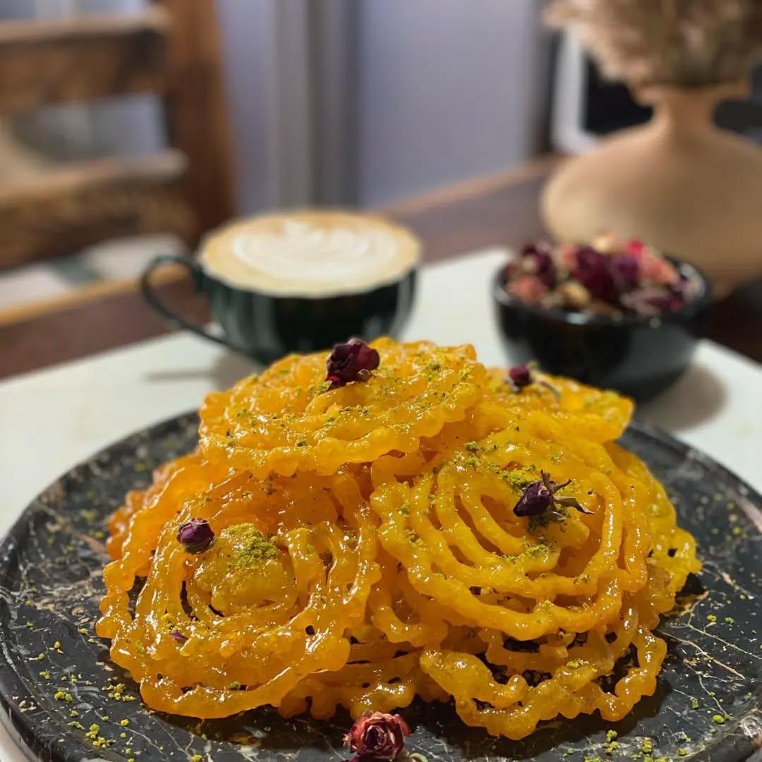 Persian Zoolbia Fried Pastry
