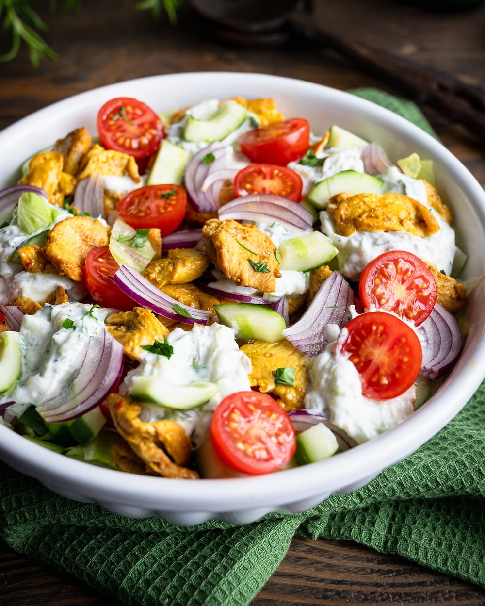 Chicken Salad with Tzatziki Sauce