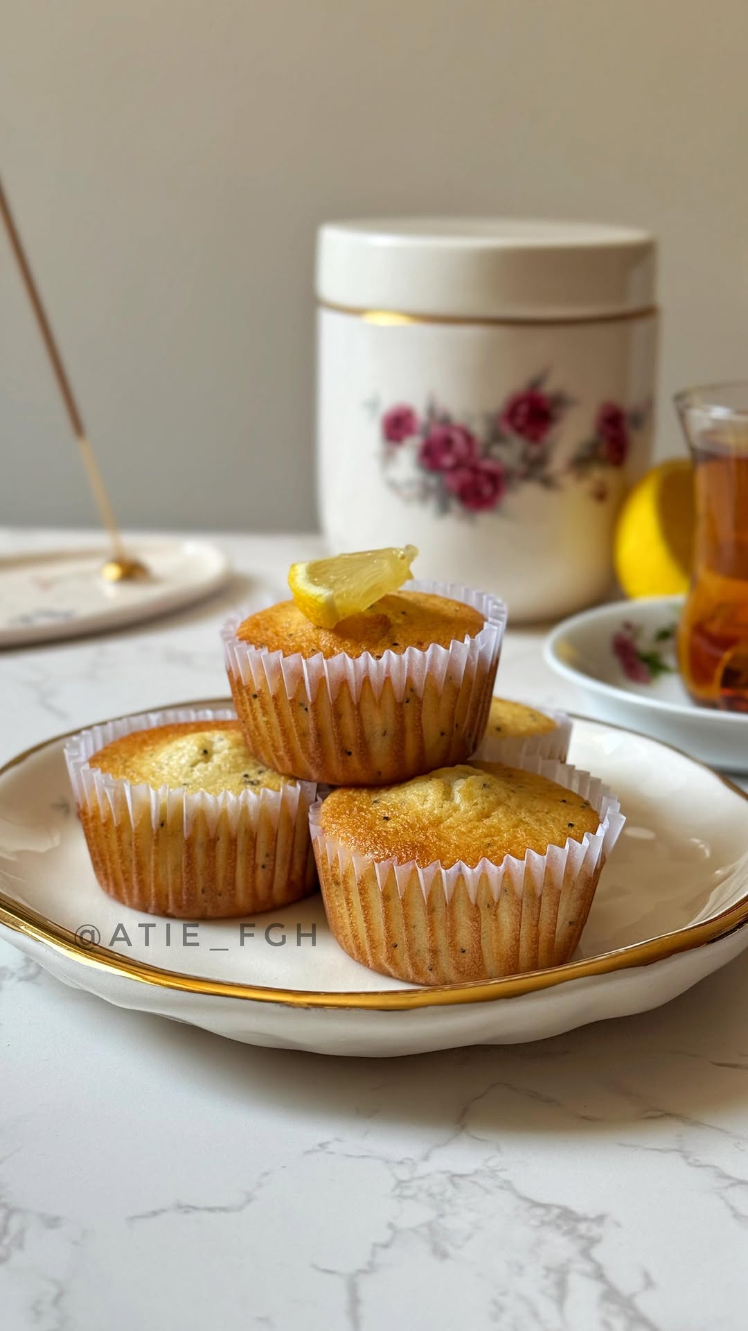 Lemon Chia Seed Cupcake
