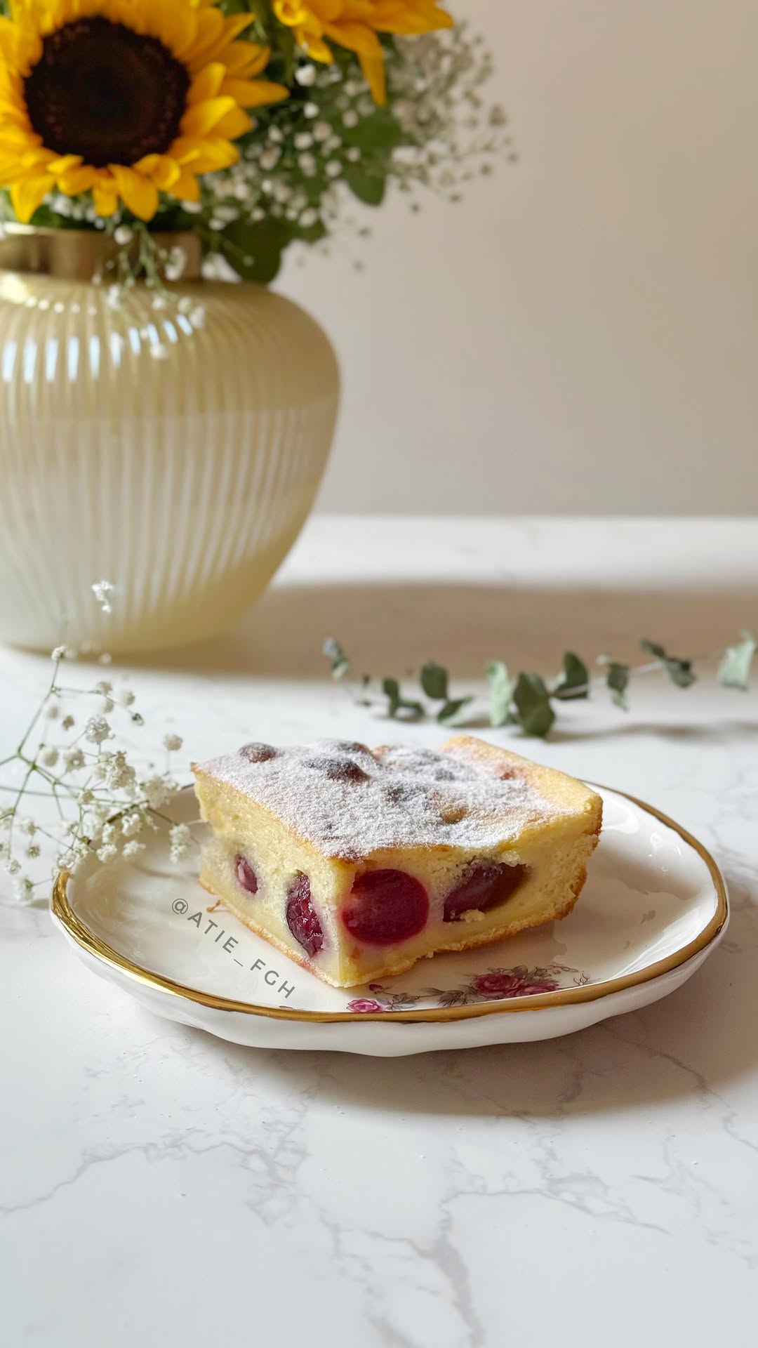 Easy French Cherry Clafoutis
