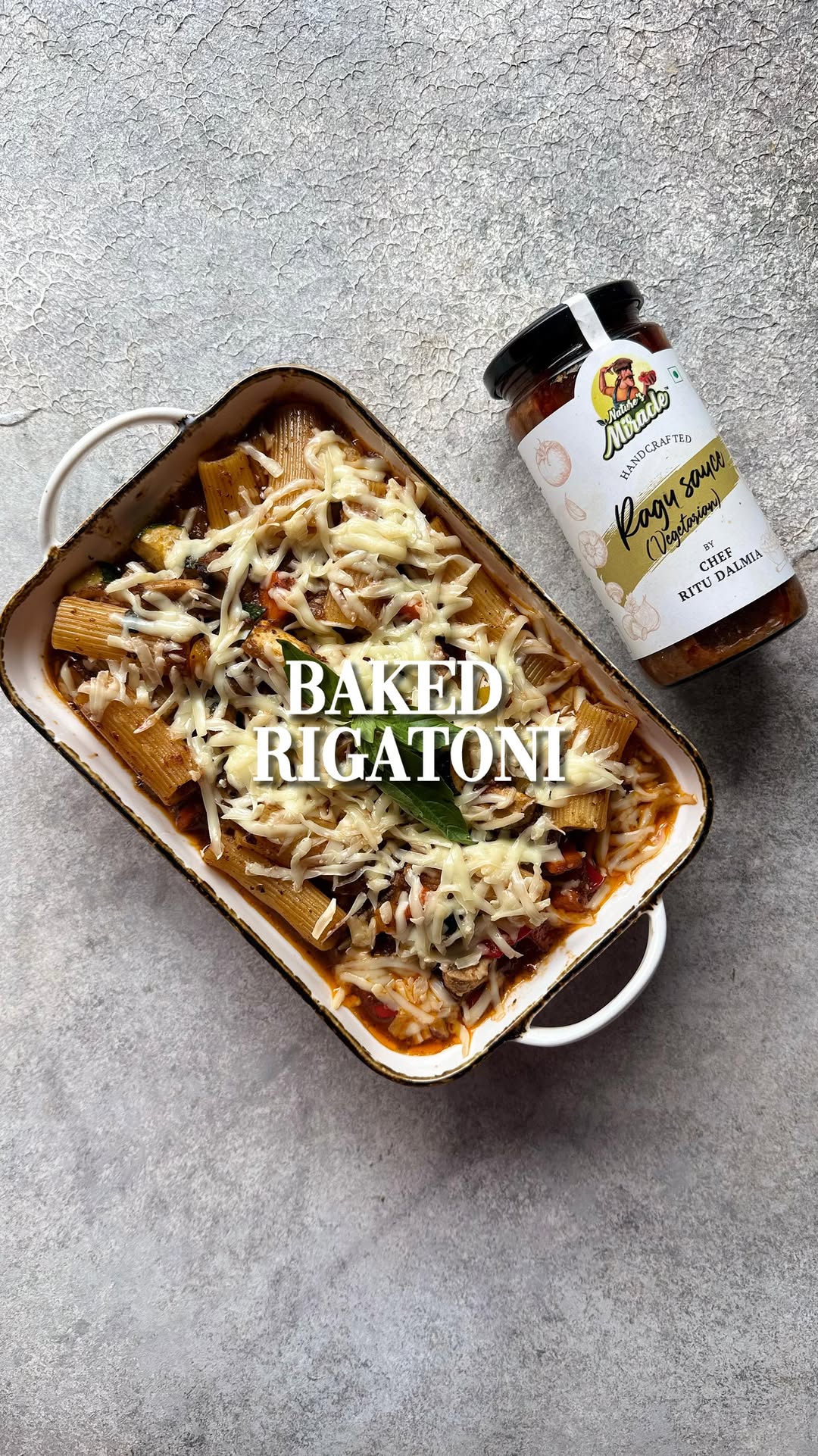 Baked Rigatoni with Ragu Sauce