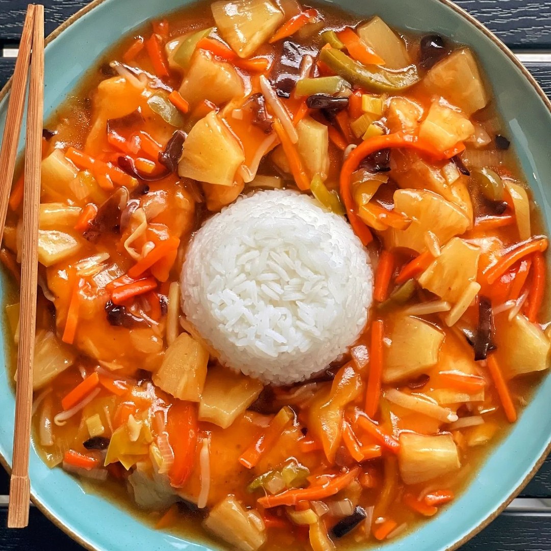 Chicken in Homemade Sweet and Sour Sauce