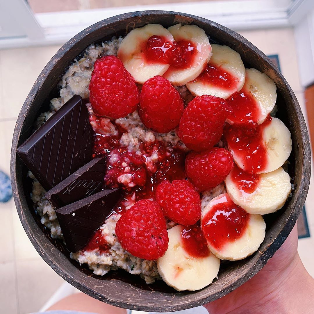 Chocolate Raspberry Porridge