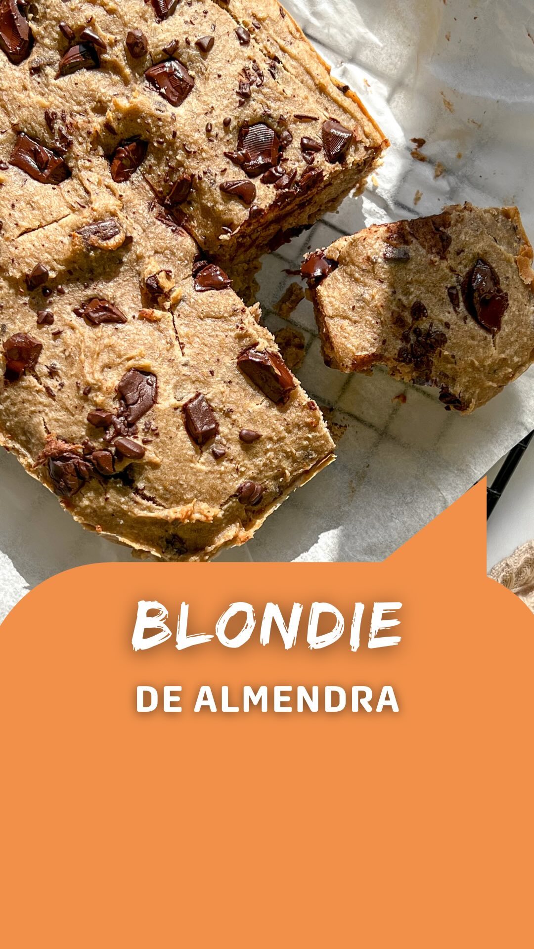 Chocolate Blondie with Banana and Almond Flour