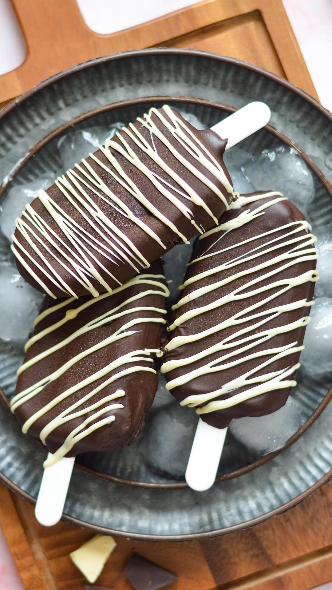 Homemade Chocolate Ice Cream Bars