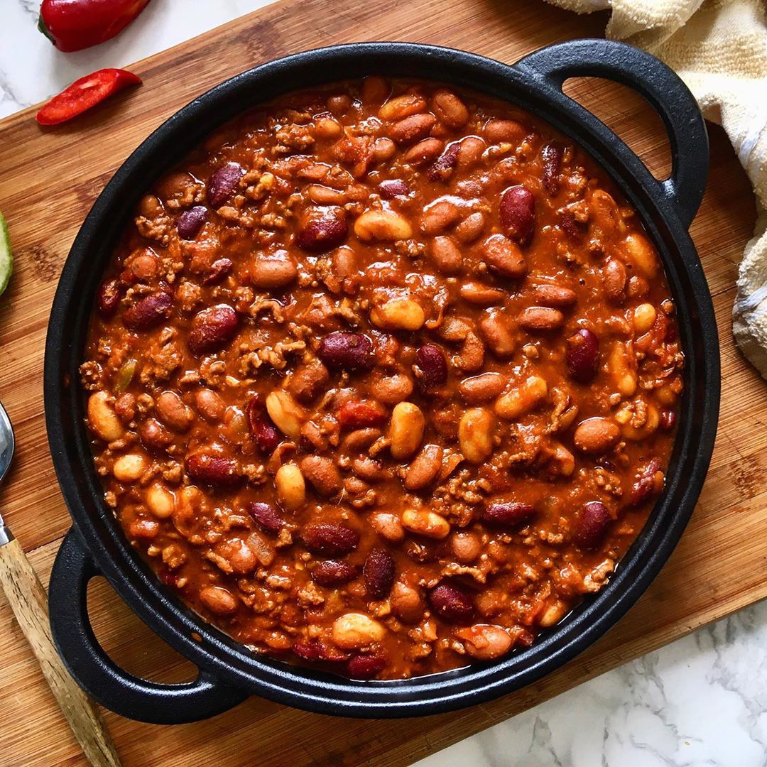 Three Bean Chilli Con Carne