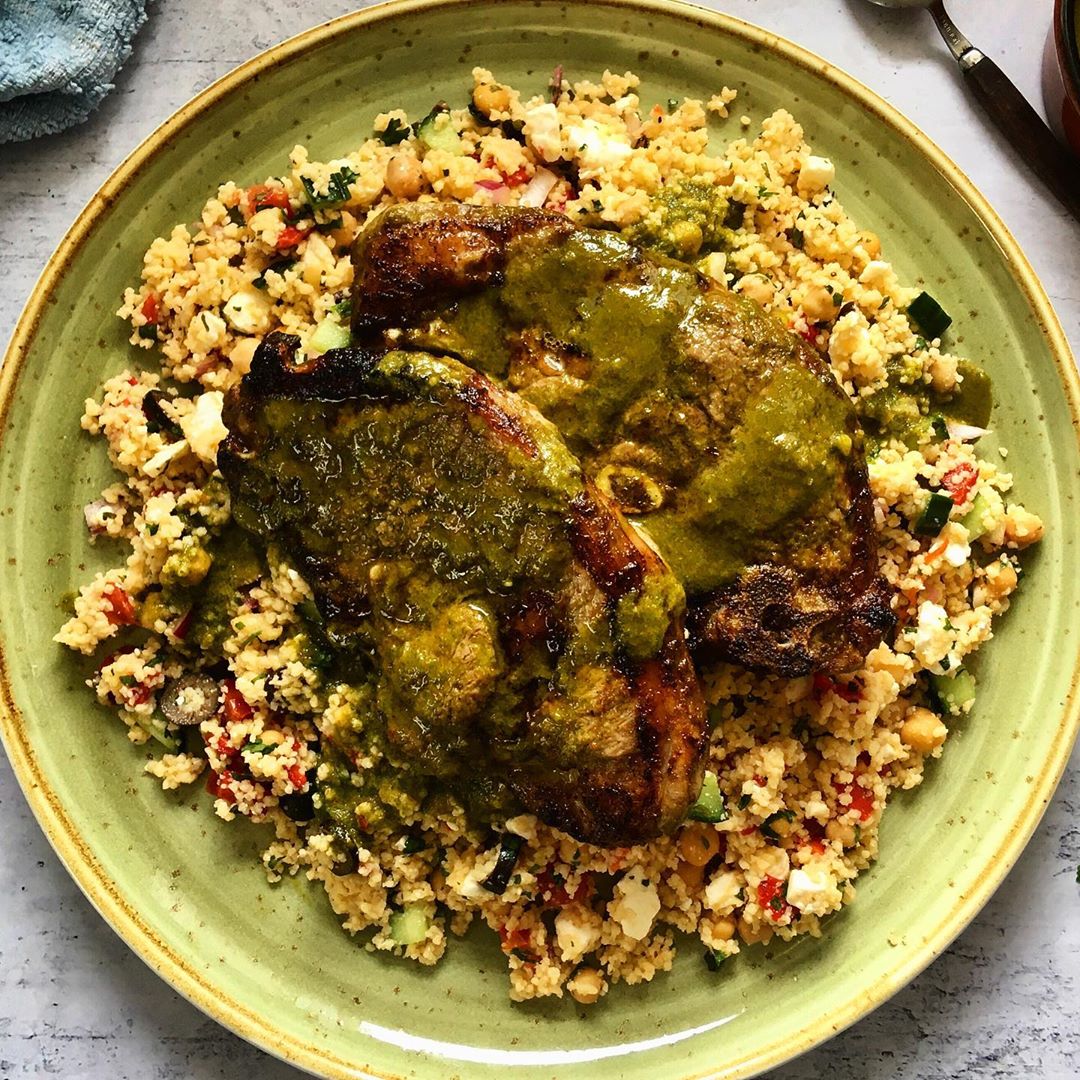 Feta, Chickpea, and Herb Couscous