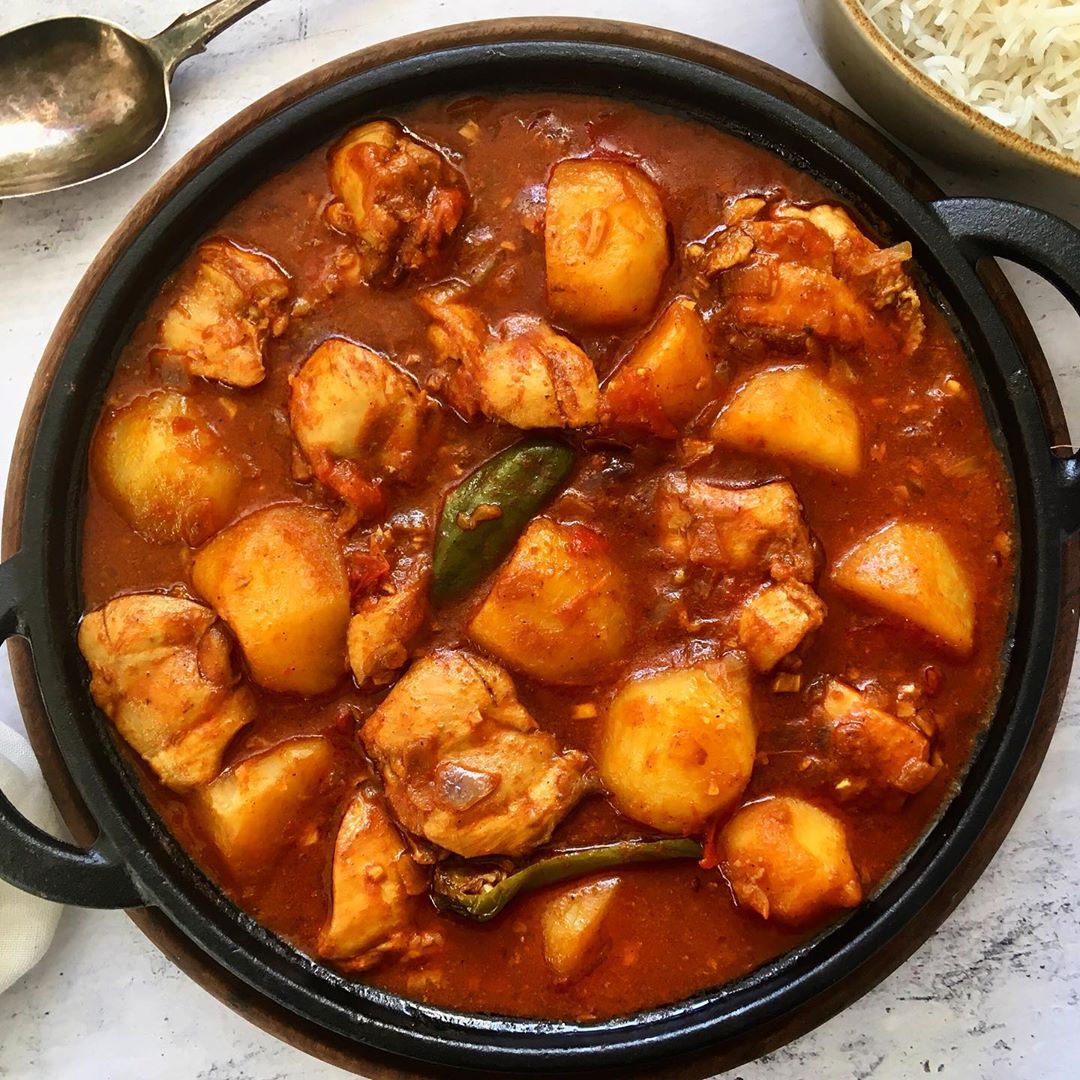 Authentic Pakistani Chicken Aloo Curry