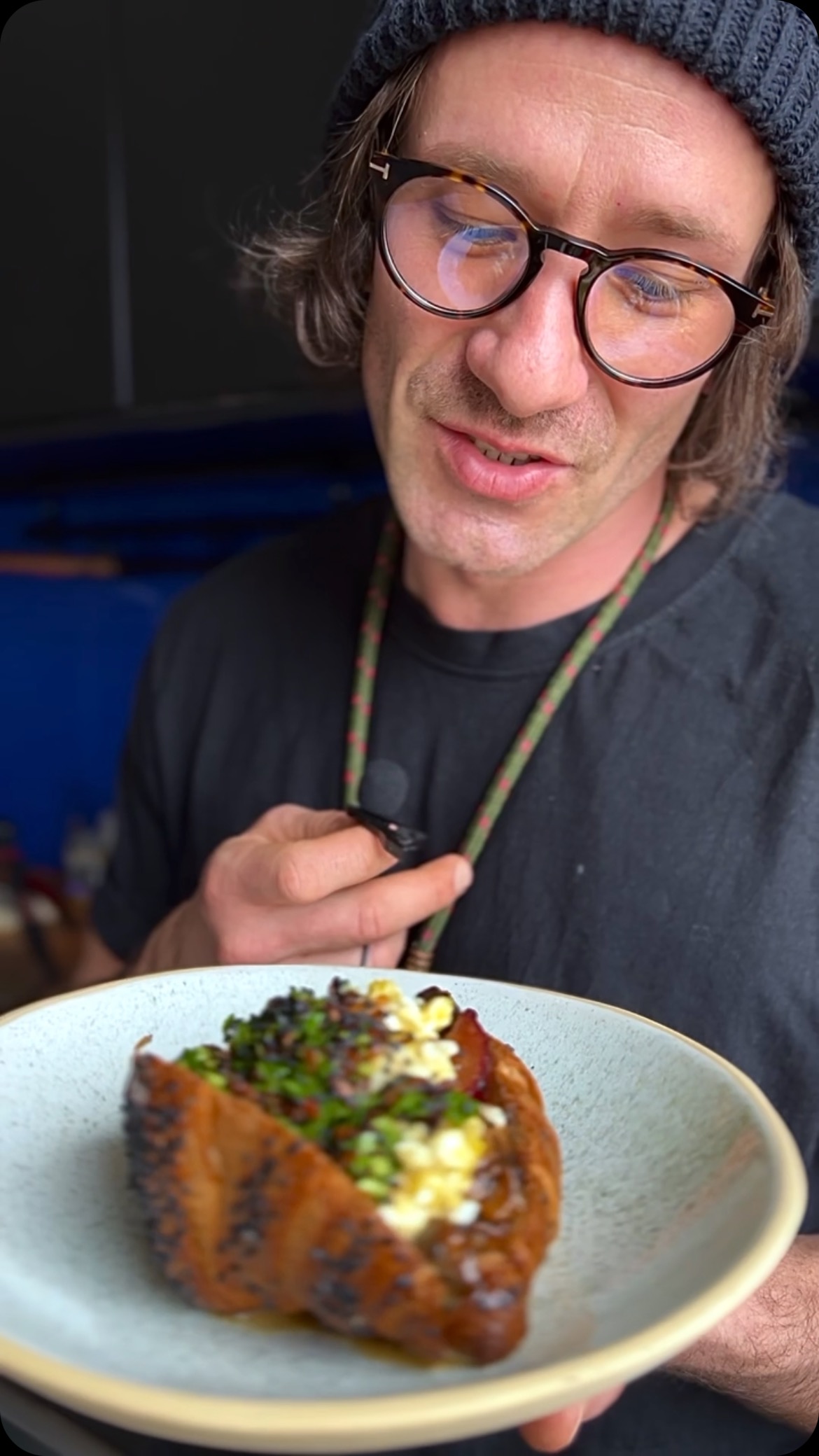 Shiitake Mushroom and Plum Croissant Sandwich