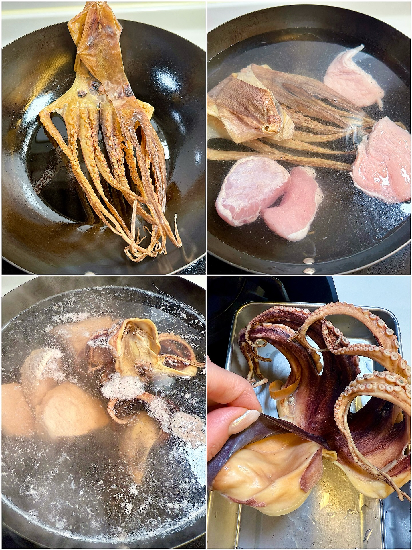 Fuzzy Melon Soup with Octopus and Beans