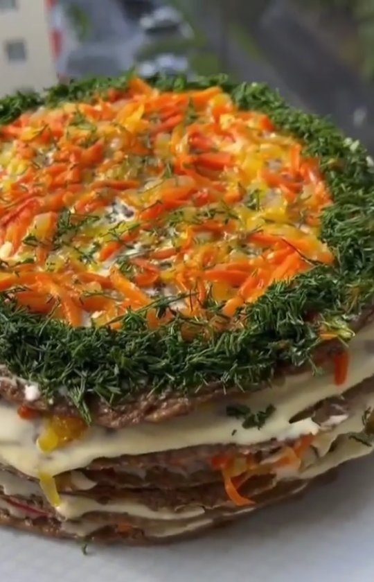 Beef Liver Pancake Cake
