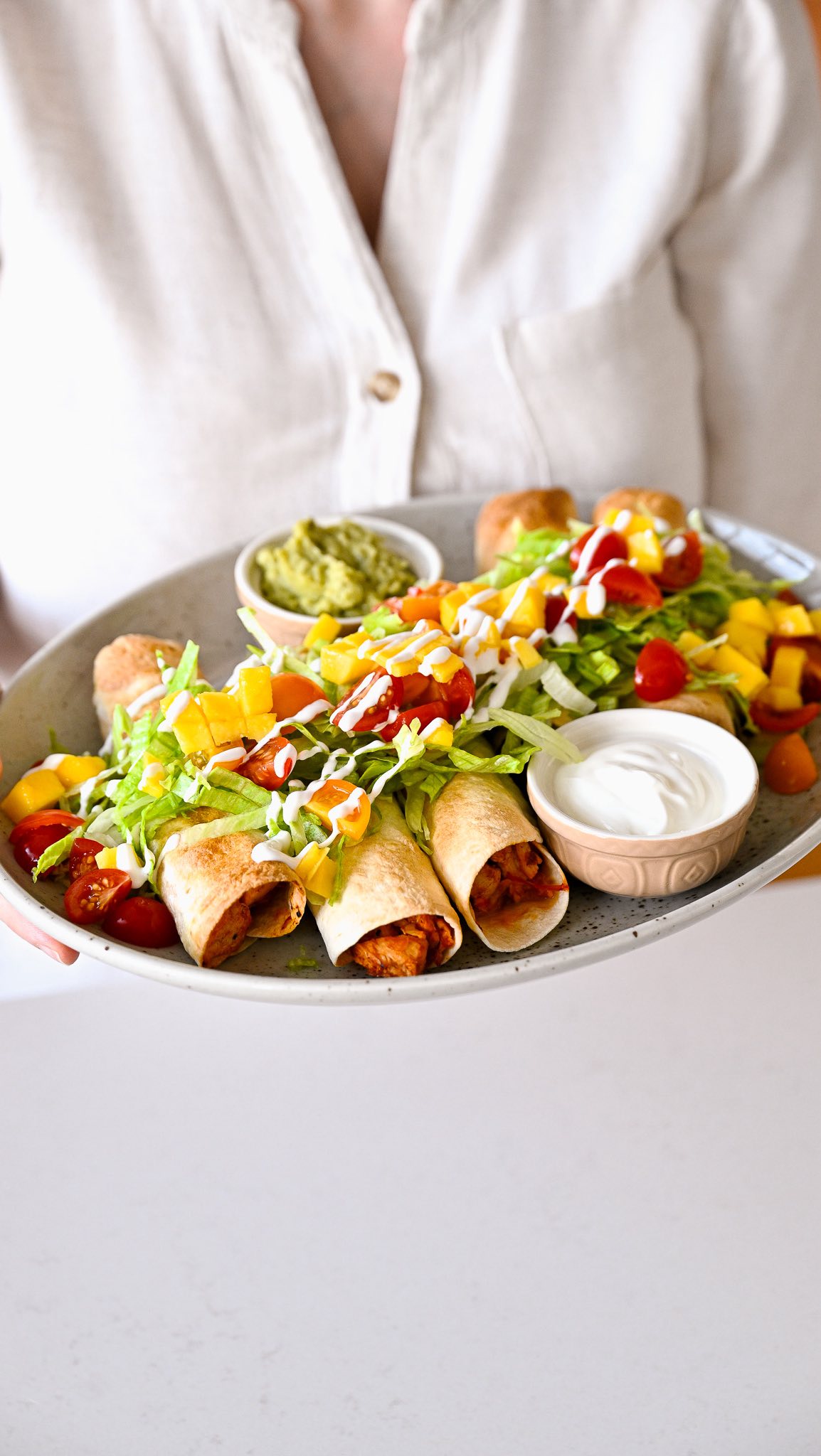 Easy Air Fryer Chicken Taquitos