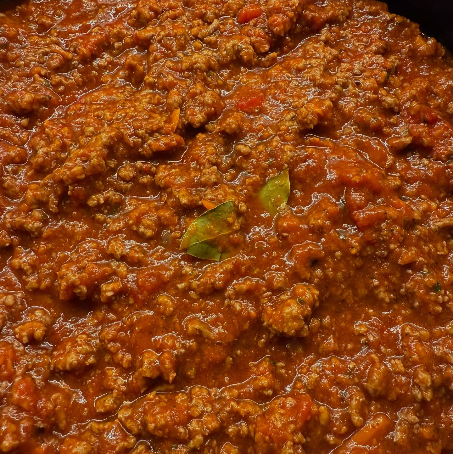 Pasta Bolognese with Burrata and Tomatoes