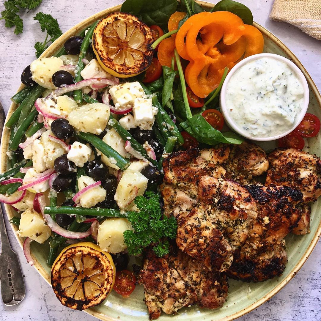 Greek Potato Green Bean Feta Salad