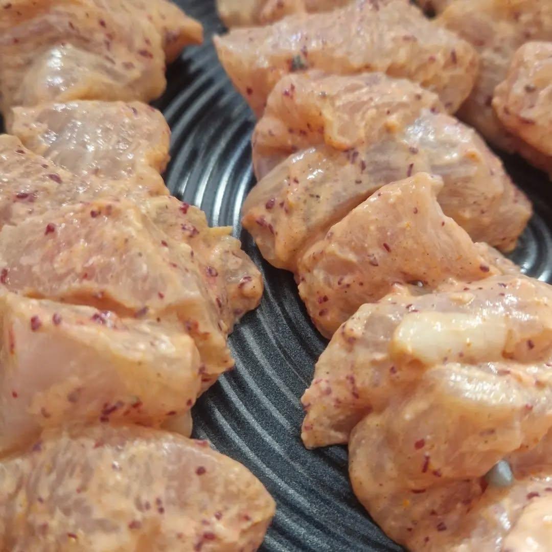Grilled Meat and Chicken Shish Kebabs