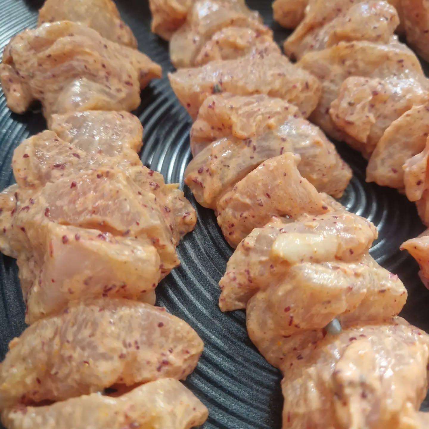 Grilled Meat and Chicken Shish Kebabs