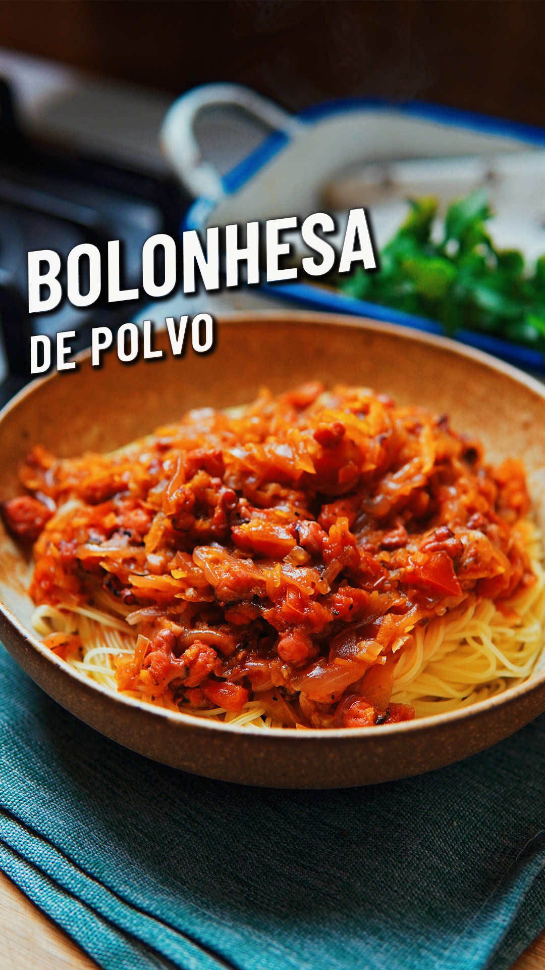Octopus Bolognese with Vegetables and Wine