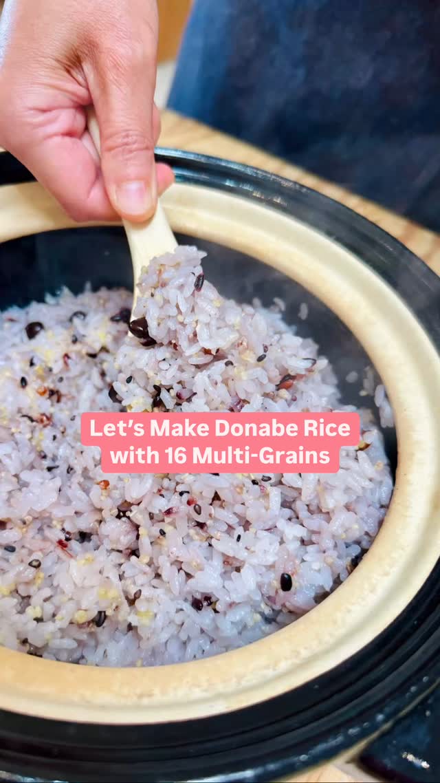 Multi-Grain Rice in Donabe Cooker