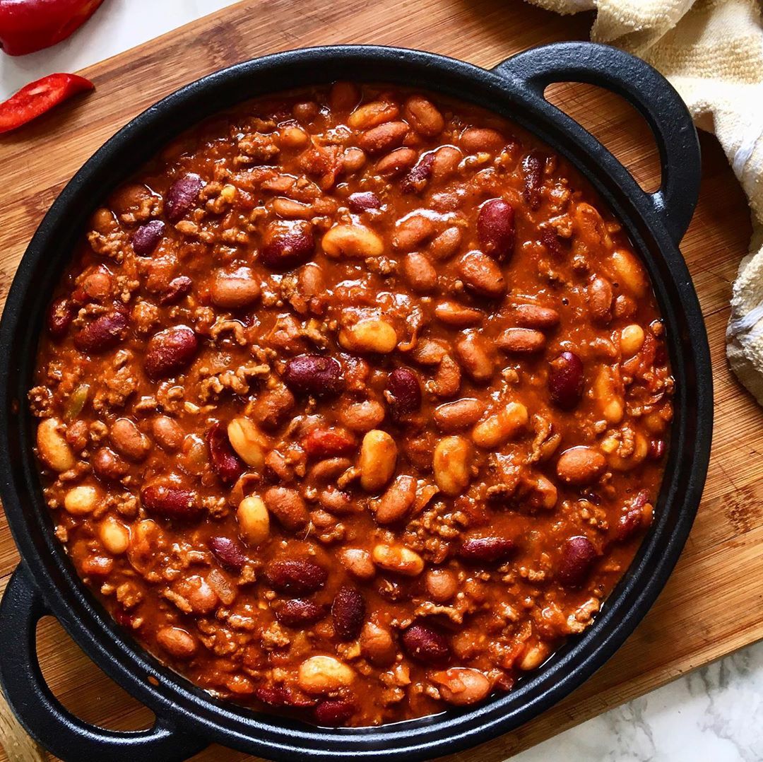 Three Bean Chilli Con Carne