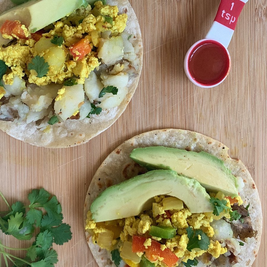Vegan Tofu Scramble and Breakfast Tacos