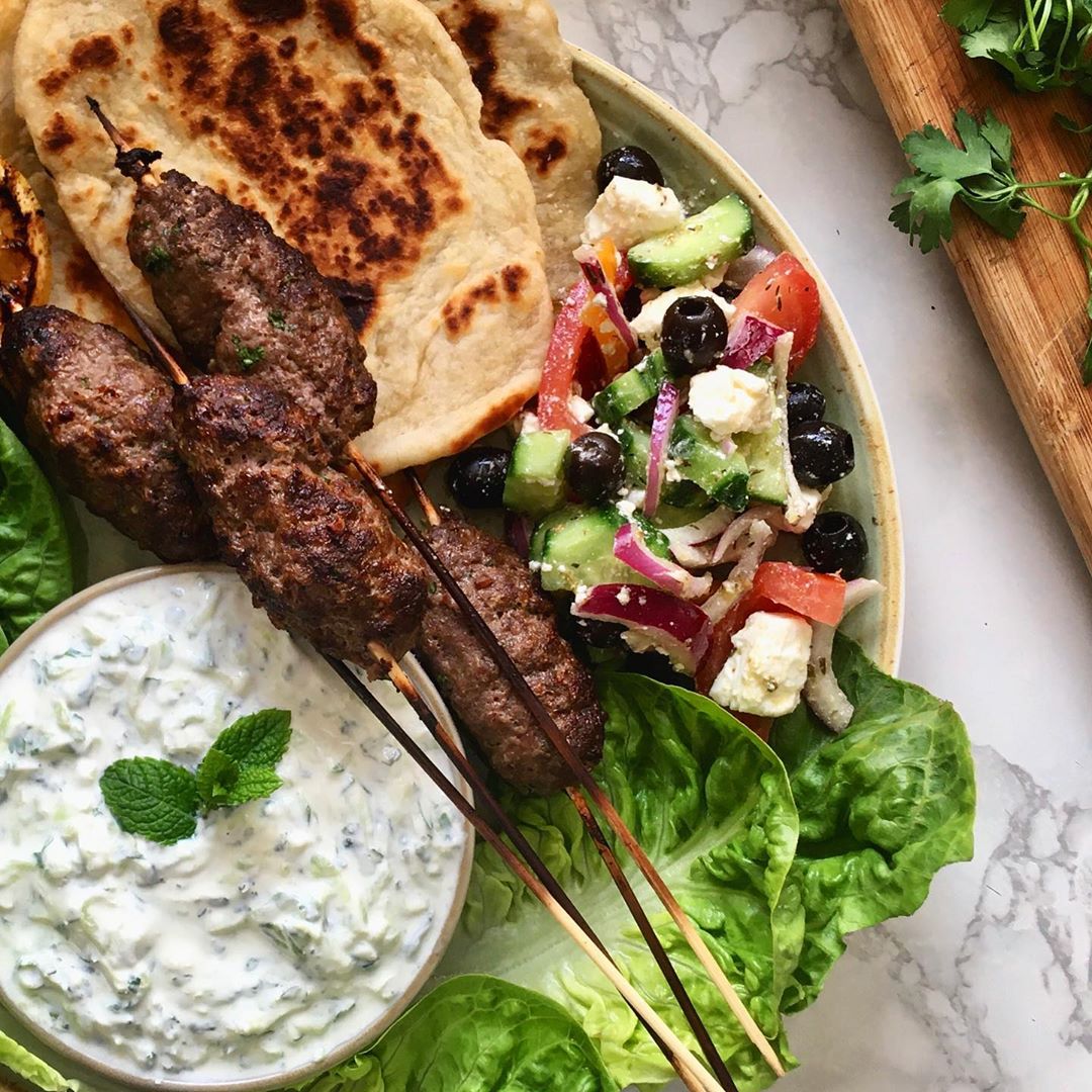 Fresh Greek Salad with Tomatoes and Feta