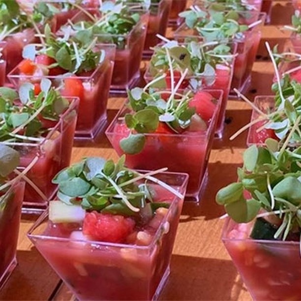Refreshing Watermelon Gazpacho with Mint and Basil