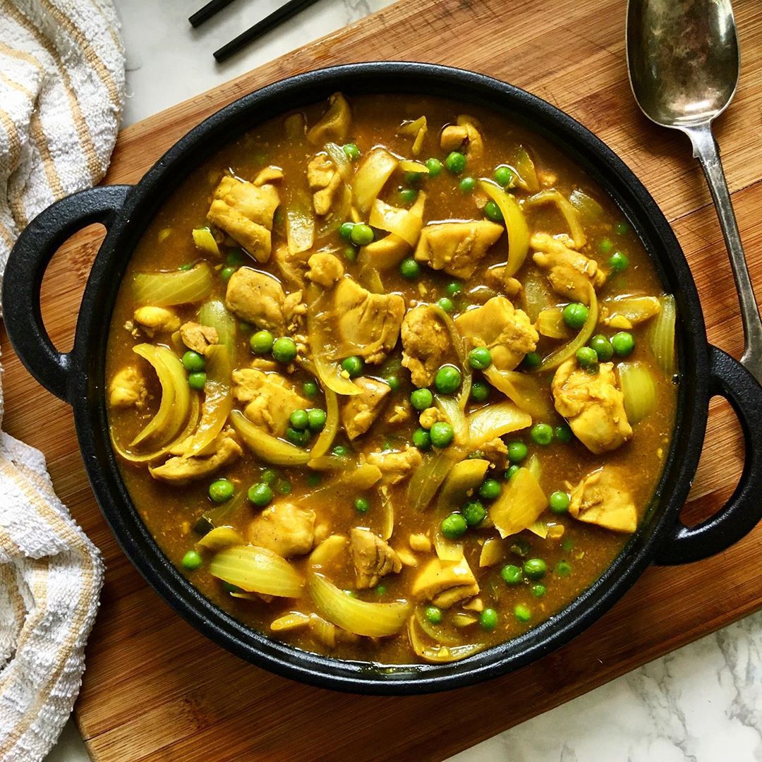 Homemade Chinese Chicken Curry with Spices