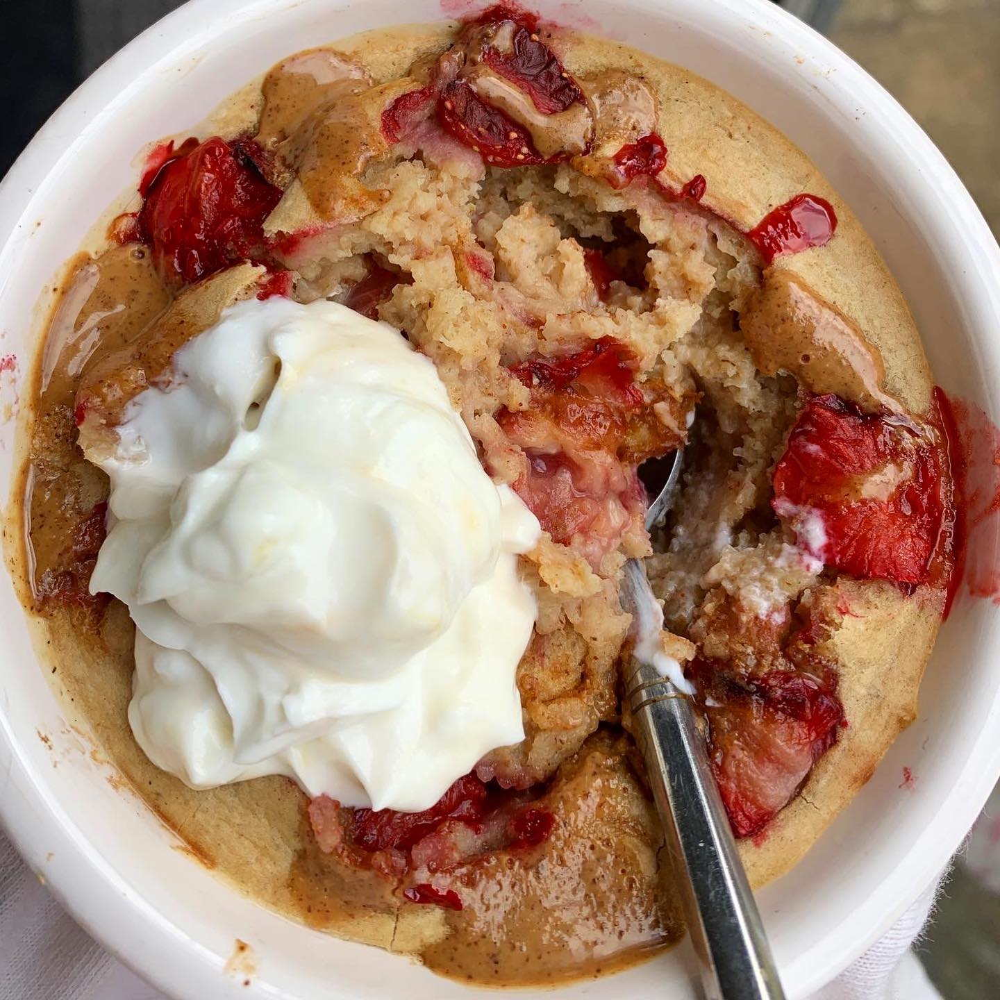 Strawberry Shortcake Baked Oats
