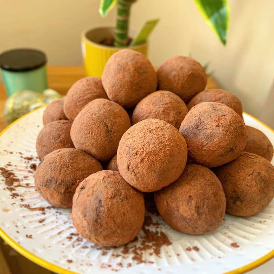 Vegan Carrot Cake Flavored Truffles
