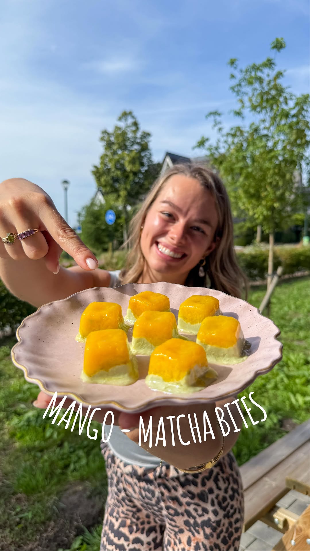 Mango Matcha Yogurt Bites