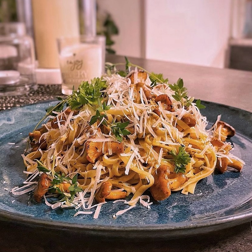 Pasta with Wild Mushrooms and Pecorino