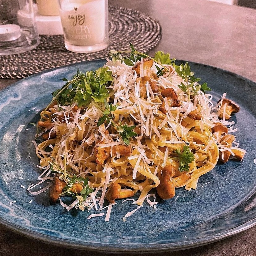 Pasta with Wild Mushrooms and Pecorino