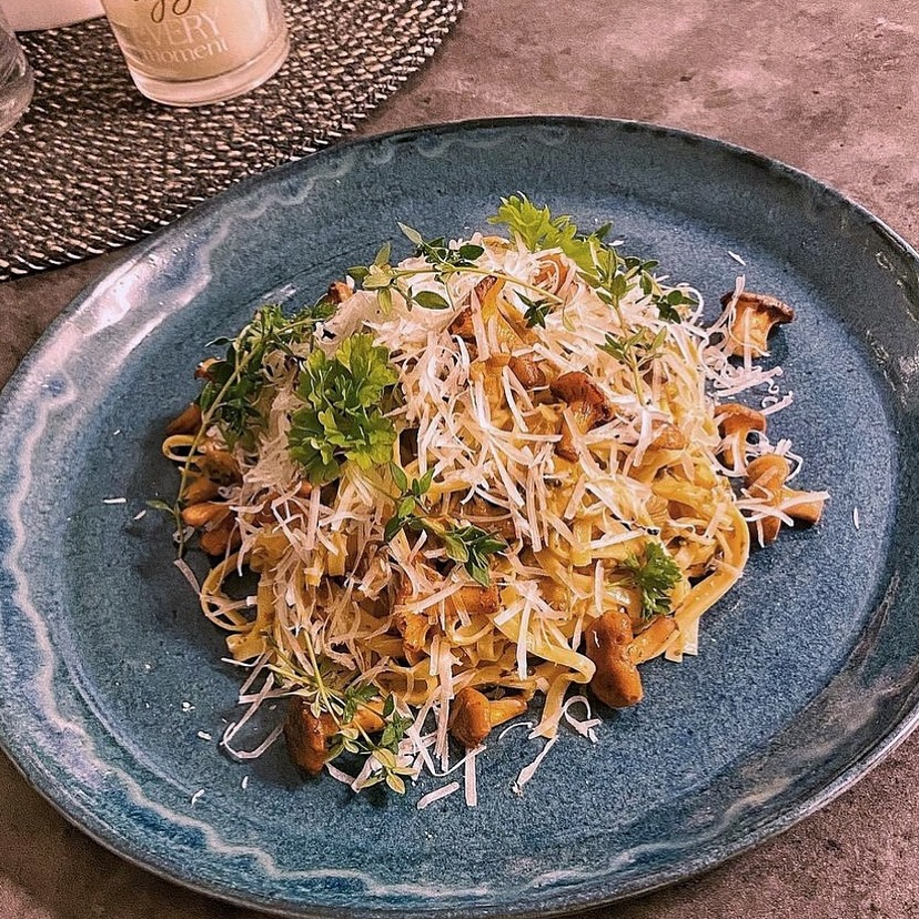 Pasta with Wild Mushrooms and Pecorino
