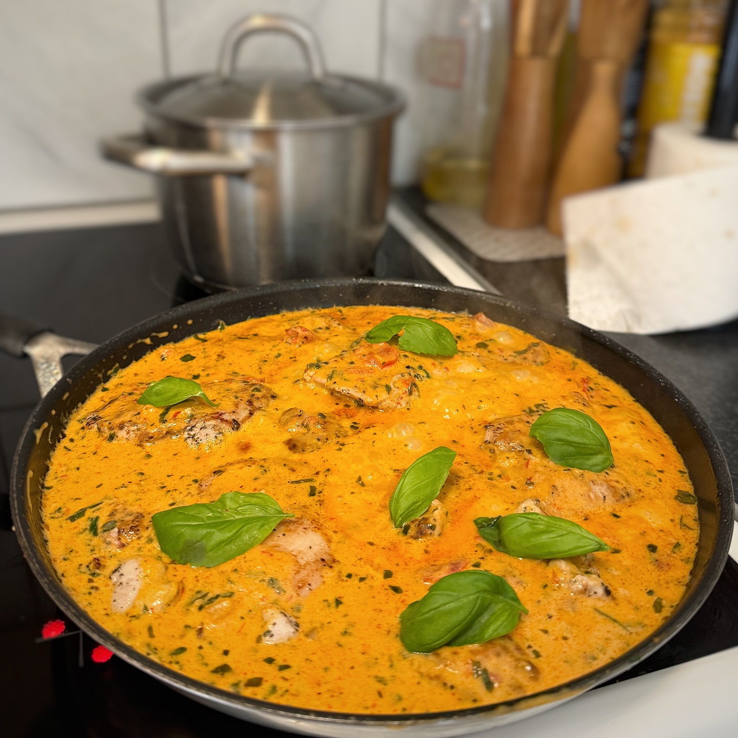 Pan-Fried Chicken Thighs with Lemon Basil Sauce