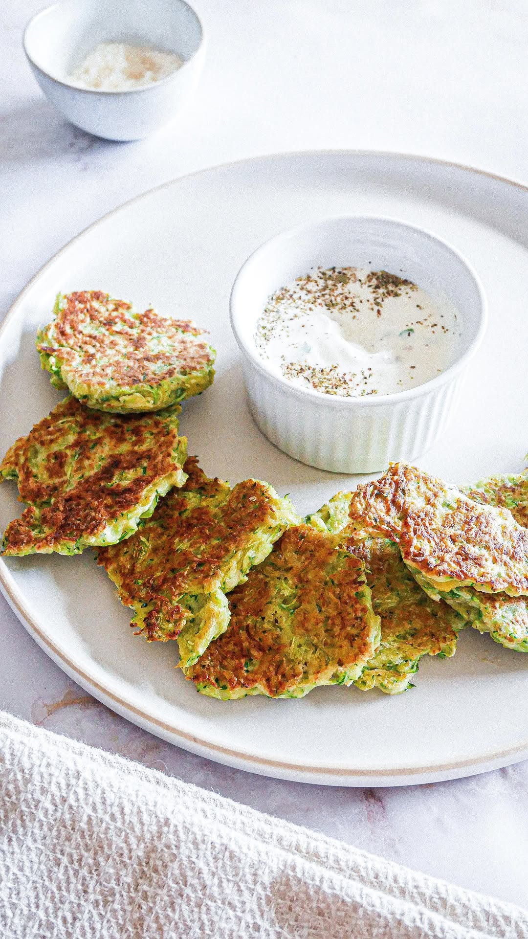 Crispy Zucchini and Parmesan Galettes