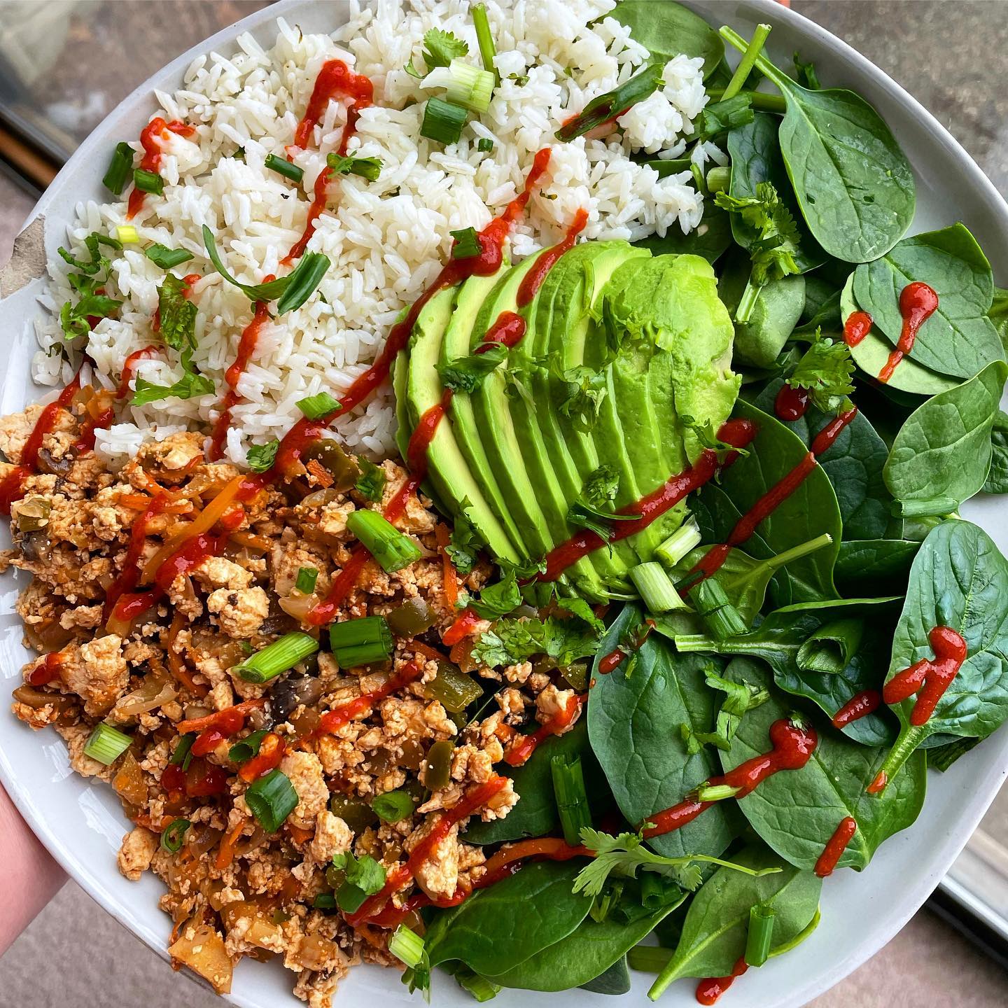 Vegan Tofu Lettuce Wrap Salad