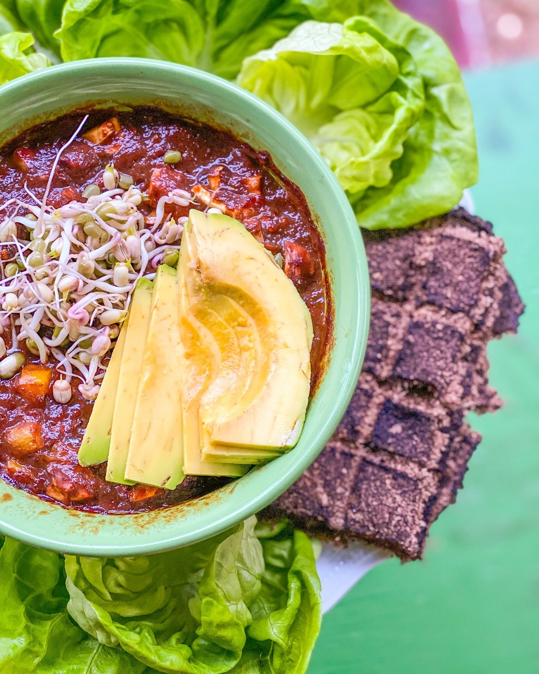 Raw Vegan Hearty Soup and Crackers