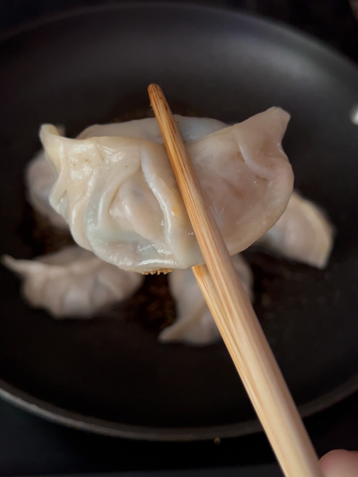 Crispy Shrimp Dumplings with Spicy Salsa and Cucumber Salad