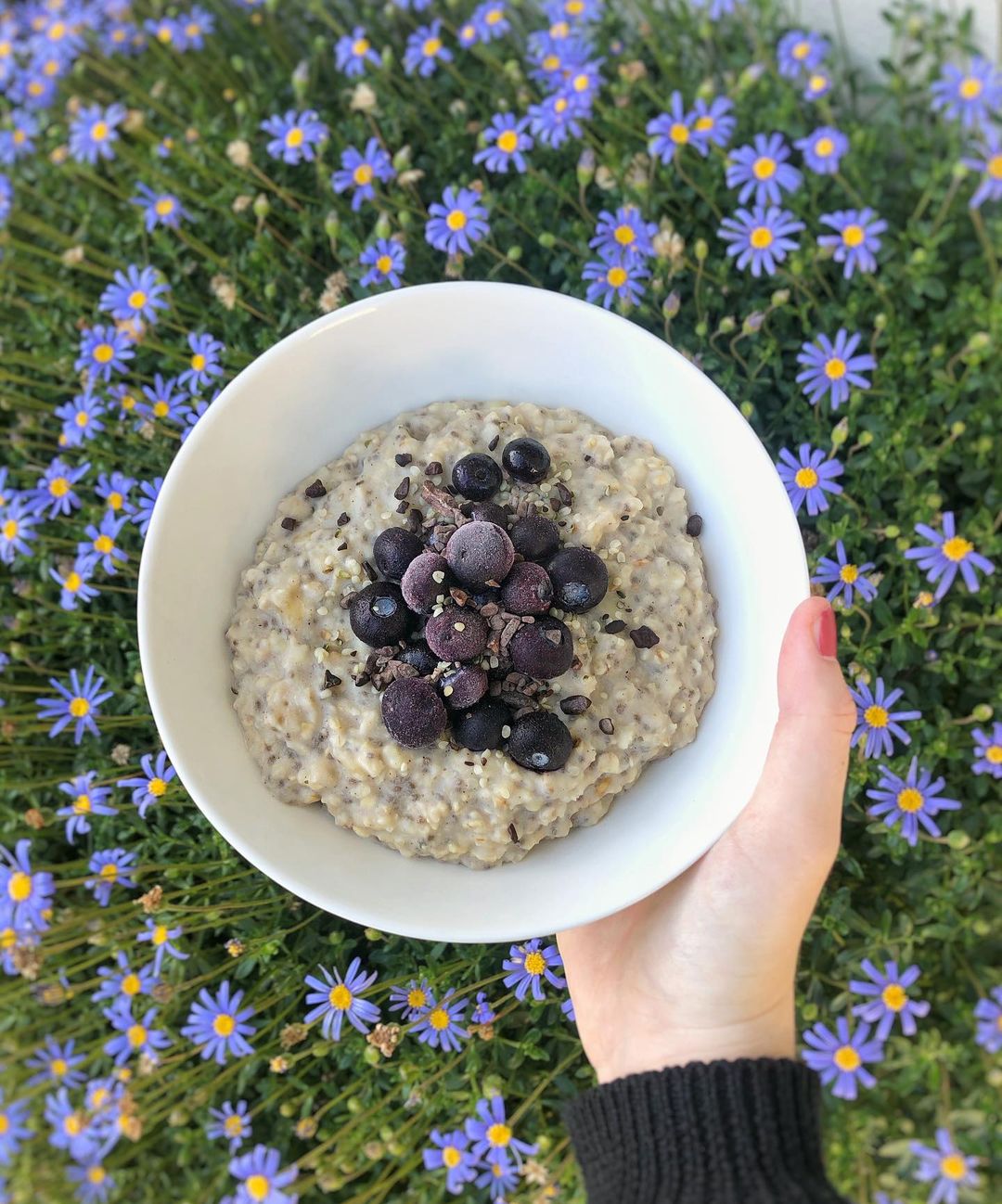 Simple Porridge with Banana and Seeds