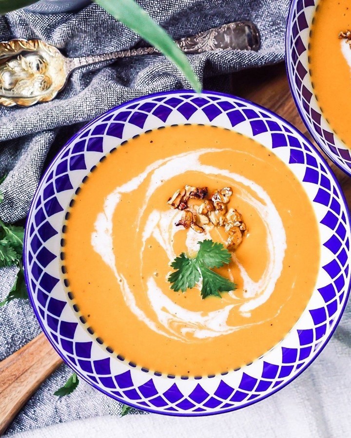Creamy Butternut Squash and Yam Soup