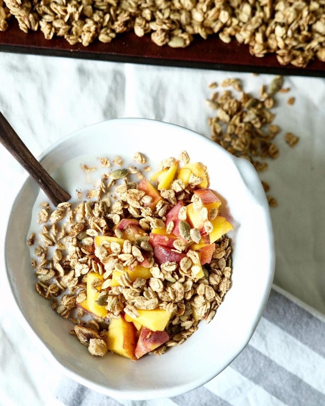 Whole Food Banana Tahini Granola