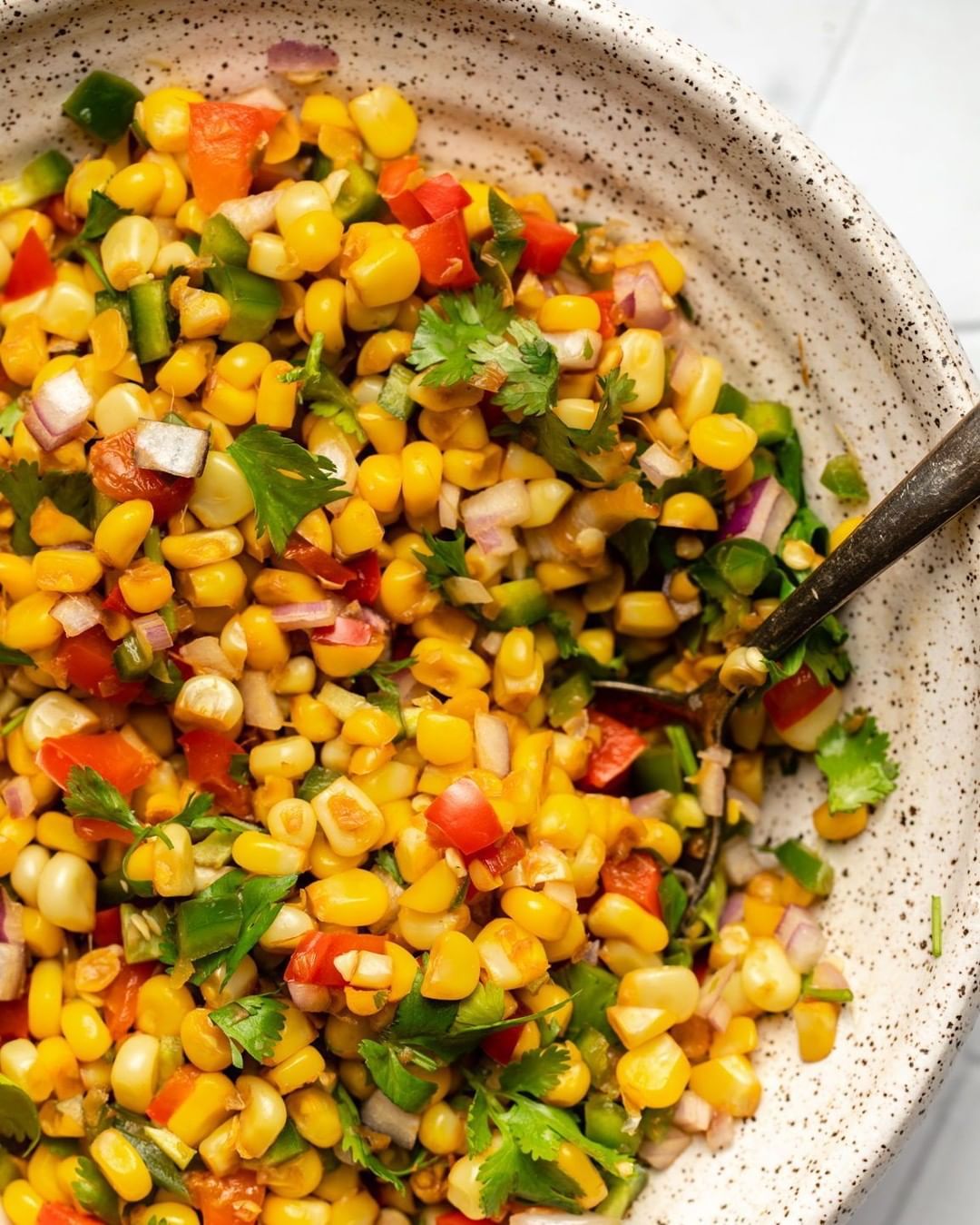 Pan Grilled Corn Salsa