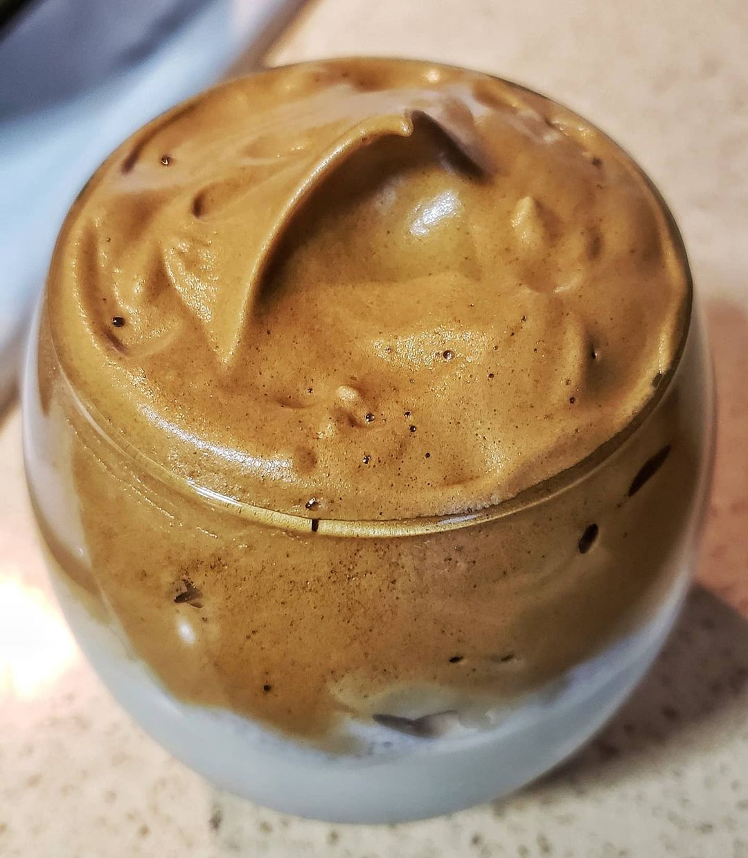 Homemade Dalgona Latte with Reduced Sugar