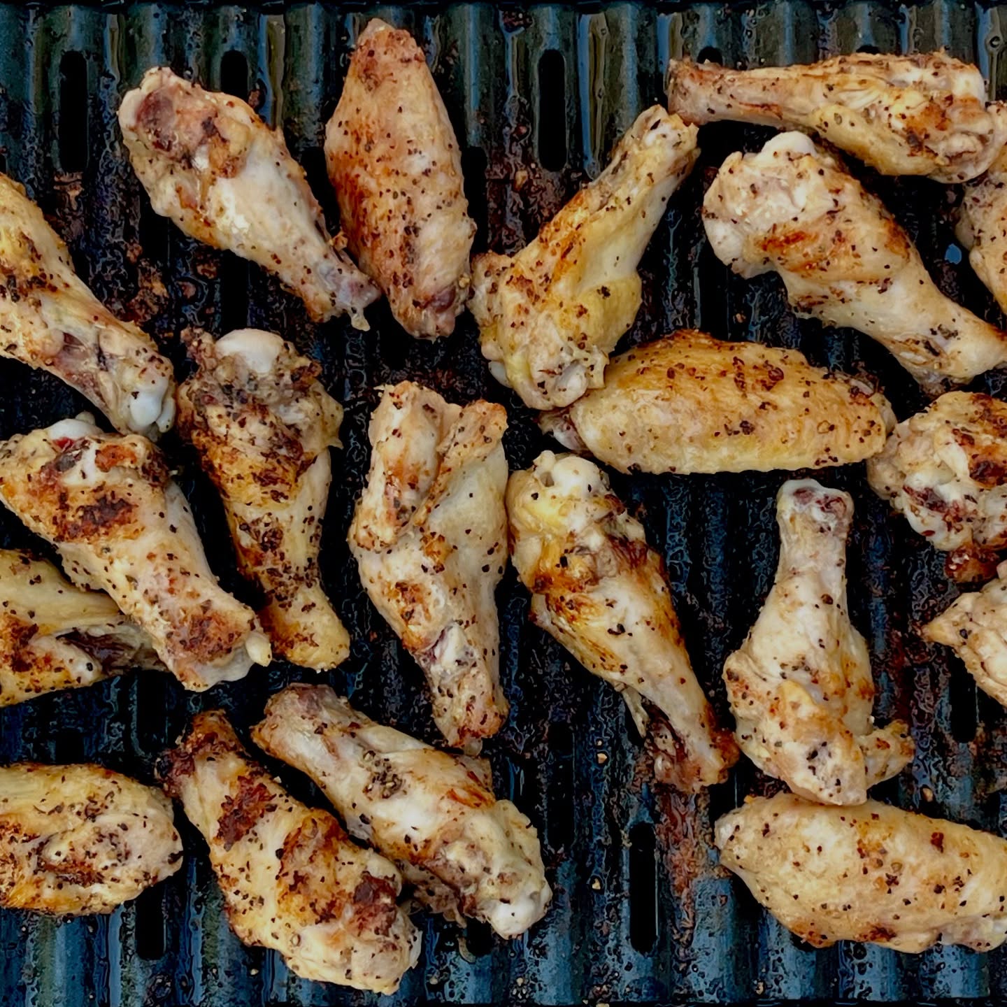 Grilled Buffalo Wings with Bacon Ranch
