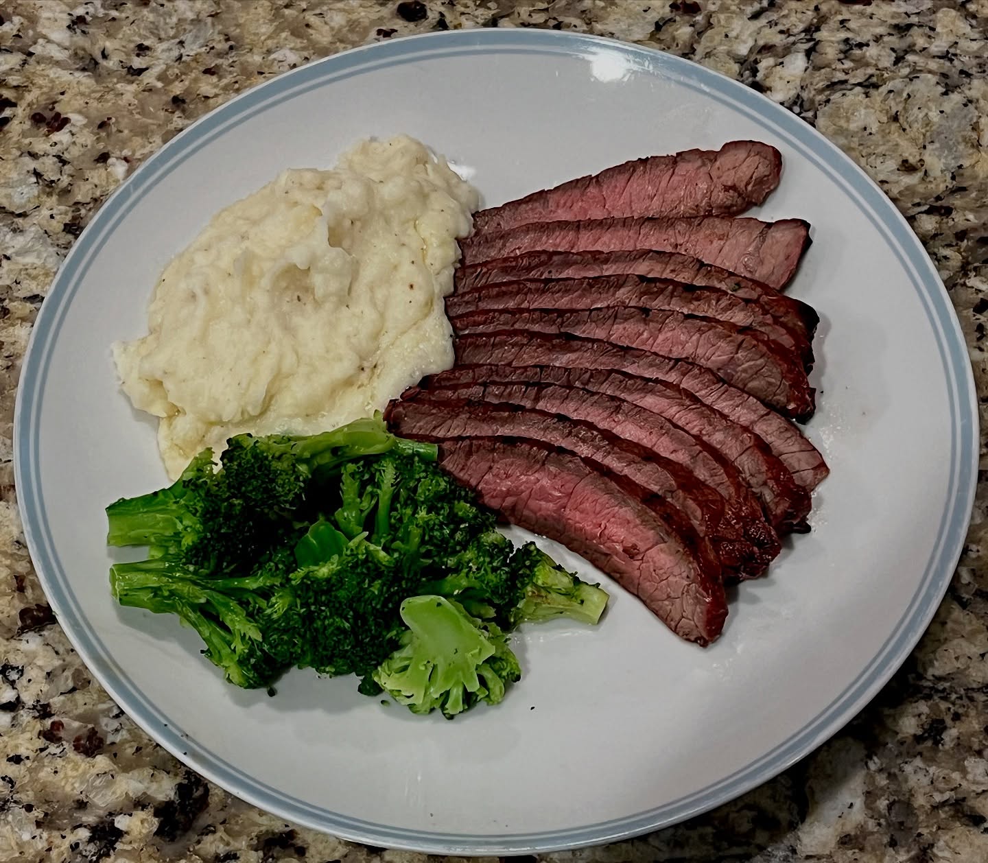 Grilled London Broil with Honey Garlic Marinade