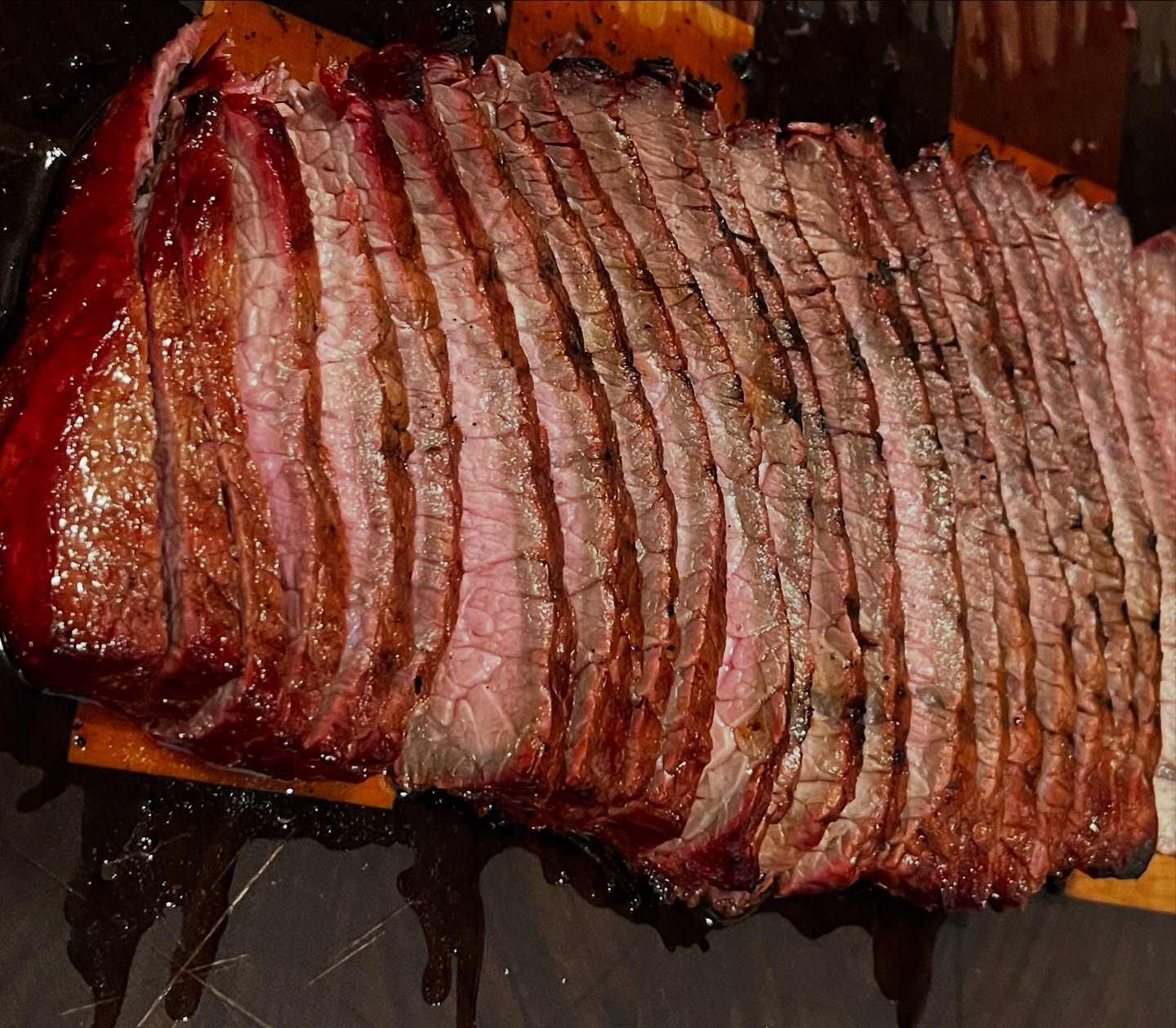 Grilled London Broil with Honey Garlic Marinade