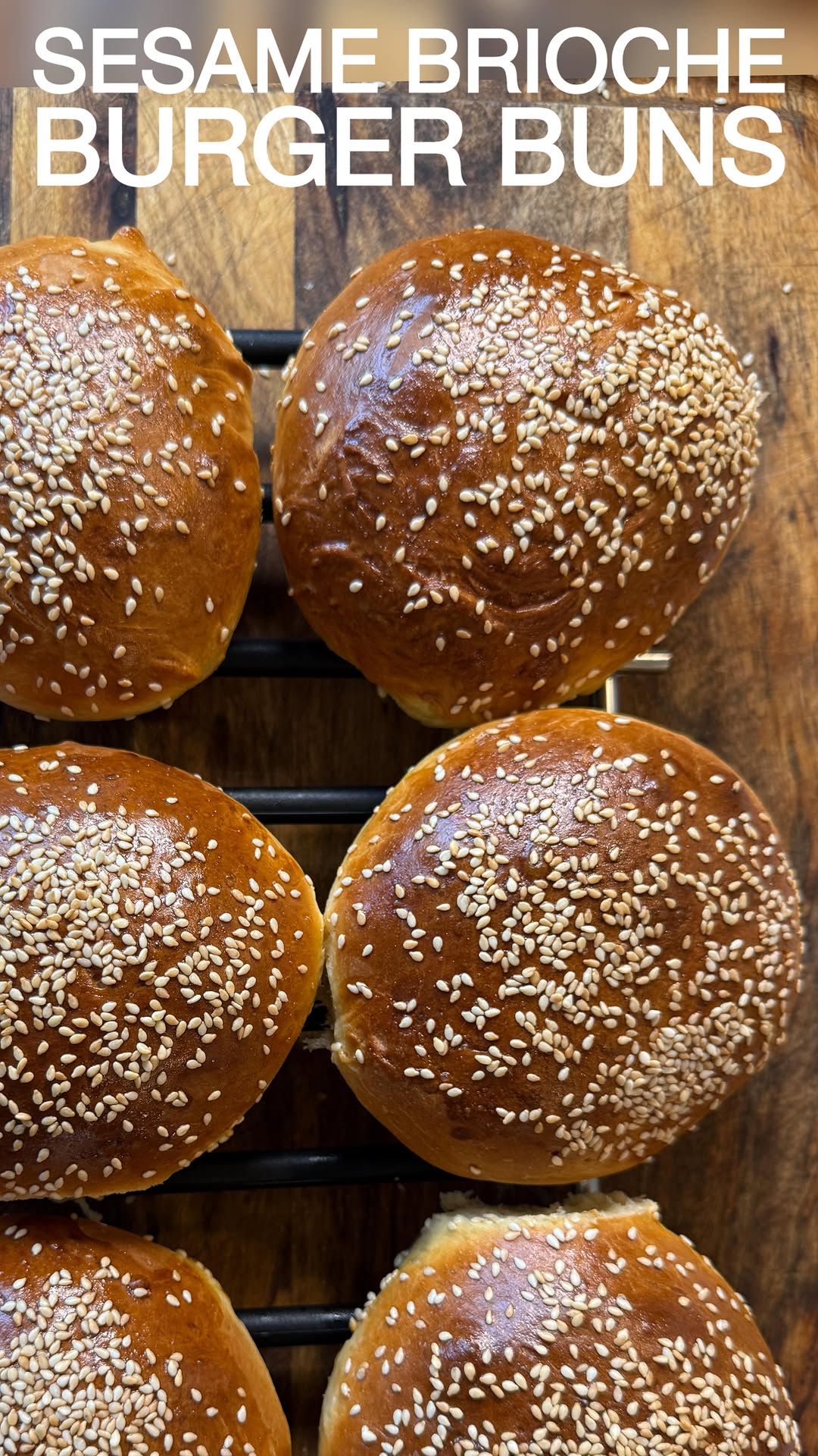 Homemade Brioche Burger Buns